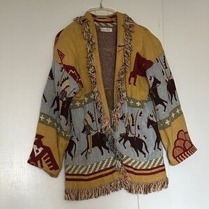 Lew Magram Southwestern Tapestry jacket
